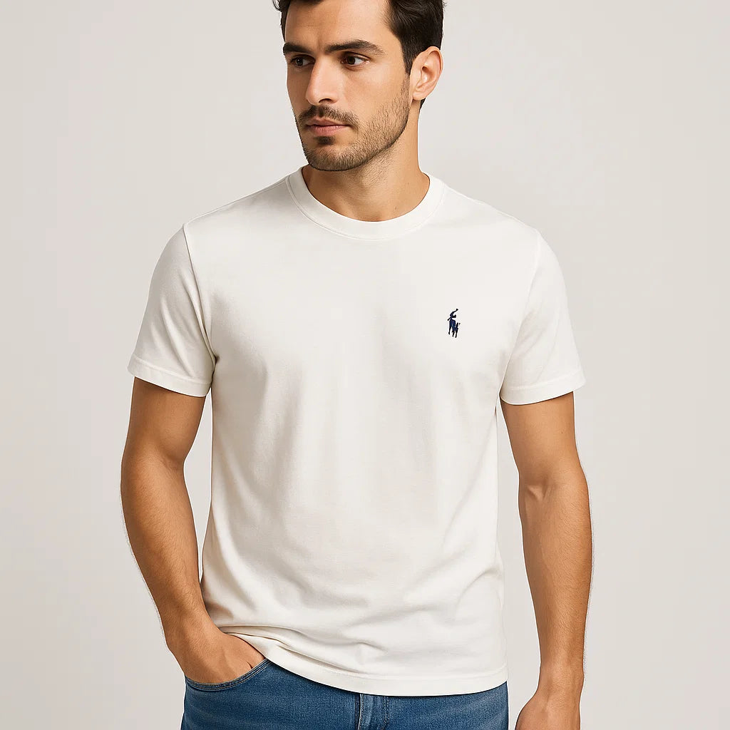 THE STUFF – Men's Classic Fit White Cotton T-Shirt – Polo Ralph Lauren