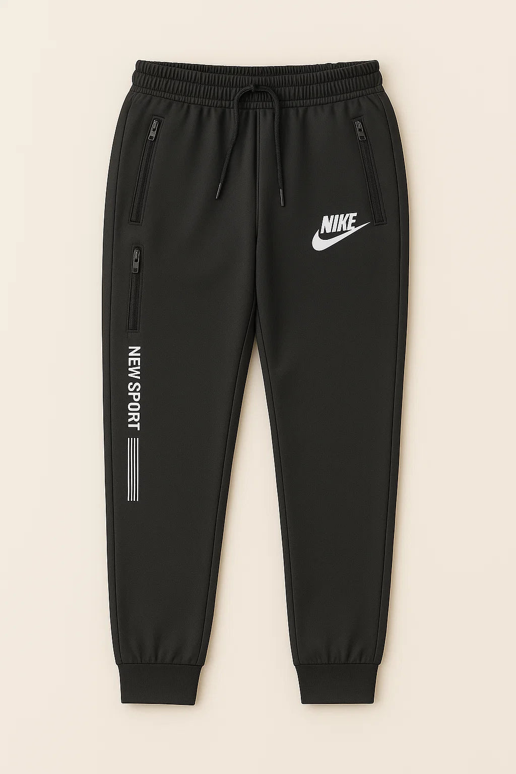 THE STUFF – Black Nike "New Sport" Slim-Fit Trousers
