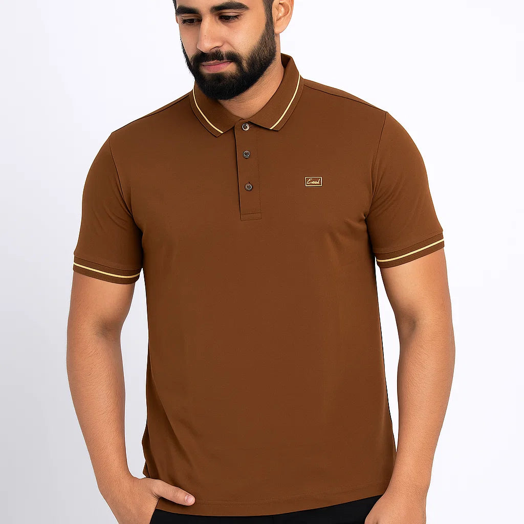 THE STUFF | Dominion Brown Polo – Supreme Elegance