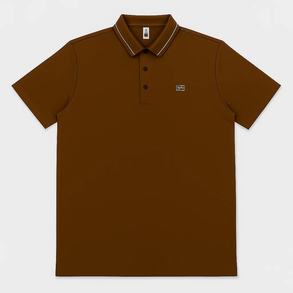THE STUFF | Dominion Brown Polo – Supreme Elegance