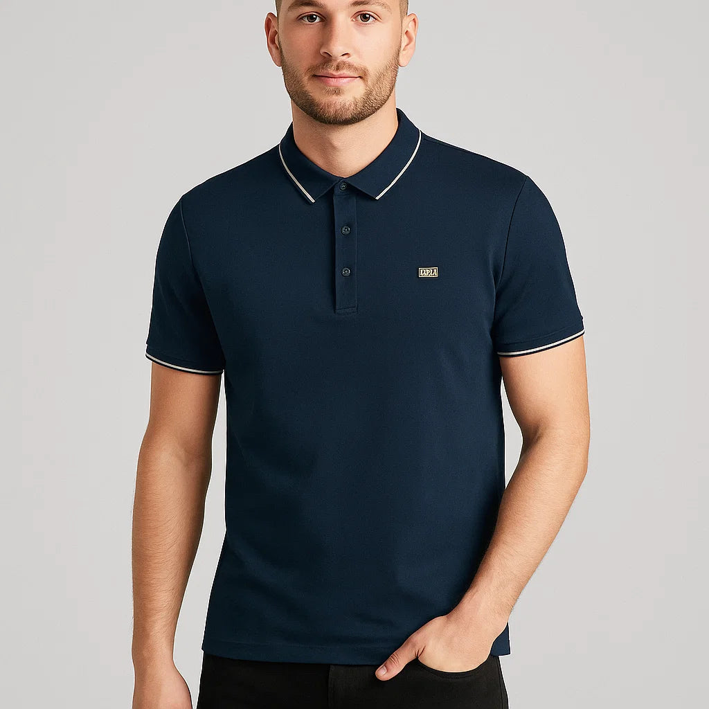 THE STUFF | Midnight Navy Polo – Elite Minimalism