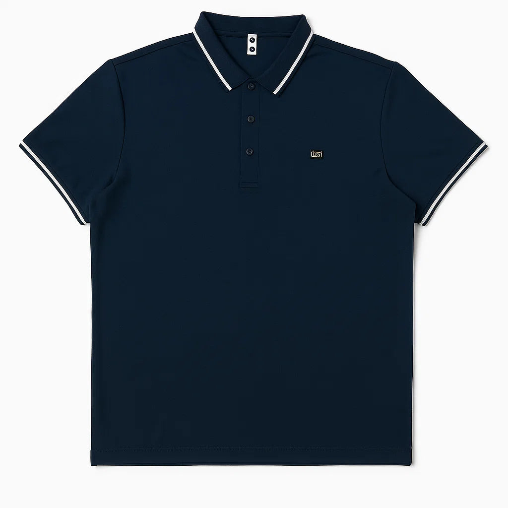 THE STUFF | Midnight Navy Polo – Elite Minimalism