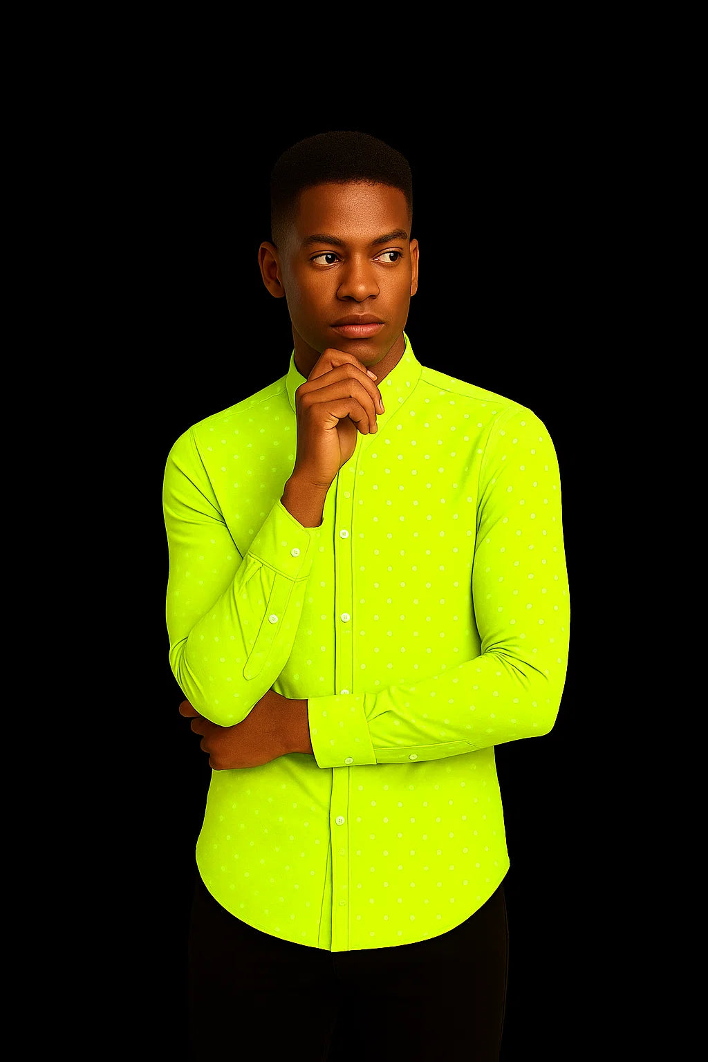 Neon Blaze Polka Dot Shirt – TheStuff Edition