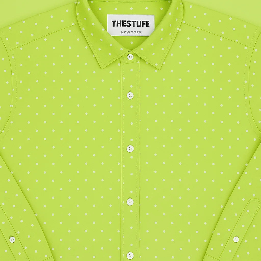 Neon Blaze Polka Dot Shirt – TheStuff Edition