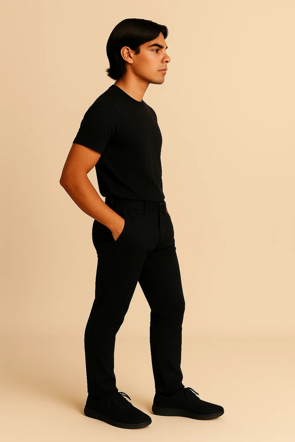 THE STUFF Premium Black Dress Pant