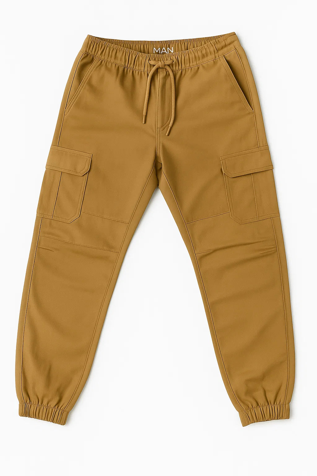 THE STUFF Luxe Camel Utility Cargo Pant