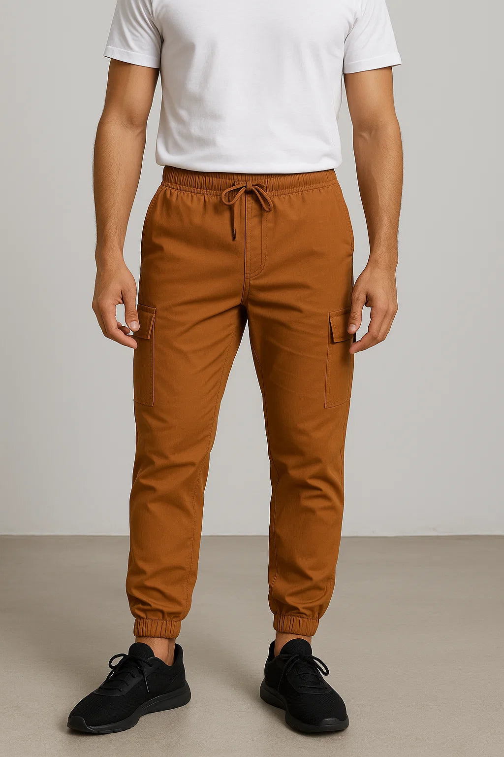THE STUFF Luxe Rust Utility Cargo Pants