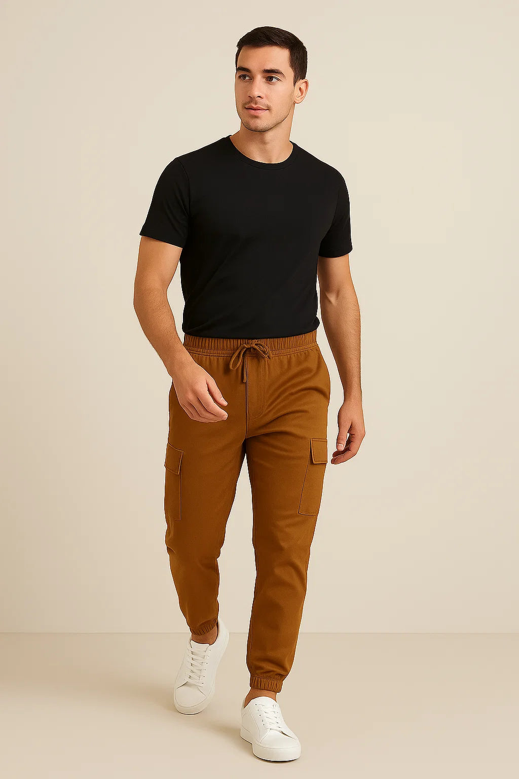 THE STUFF Luxe Rust Utility Cargo Pants